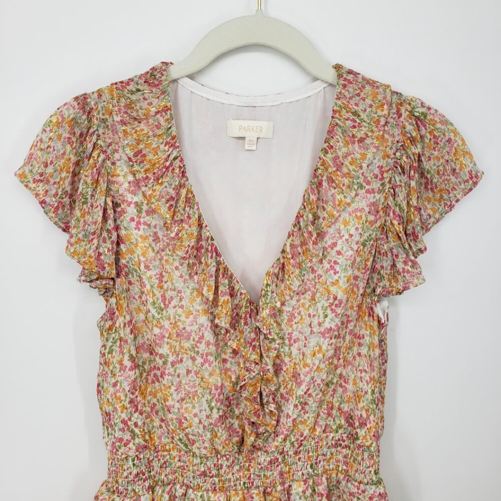 Parker Floral Print Ruffle Top - Picture 4 of 8